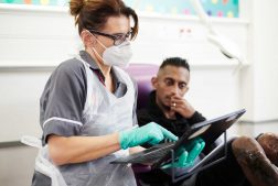 Patient and clinician at Accelerate Academy