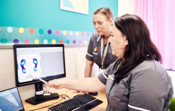 Patient and clinician at Accelerate Academy